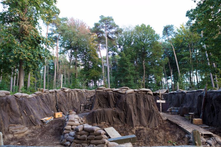 Decor voor de re-enactment van de Australische troepen in Zonnebeke tijdens WOI (2)