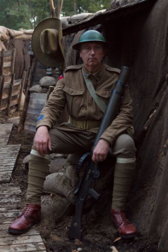 Decor voor de re-enactment van de Australische troepen in Zonnebeke tijdens WOI (17)