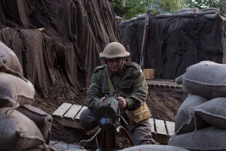 Decor voor de re-enactment van de Australische troepen in Zonnebeke tijdens WOI (1)