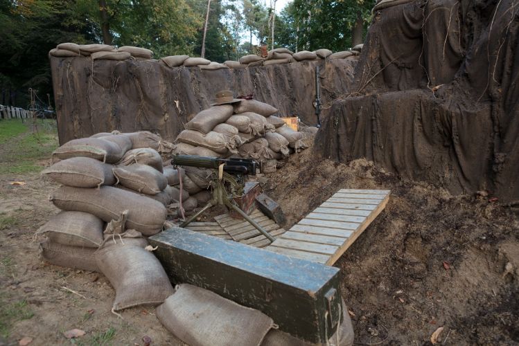 Decor voor de re-enactment van de Australische troepen in Zonnebeke tijdens WOI (4)