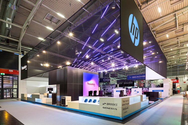 Beursstand met karakter voor HP - ISPO 2019 München (2)